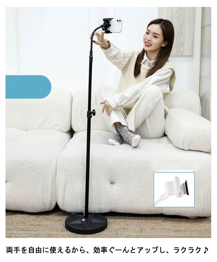 Amazon.co.jp: ドライヤースタンド ハンズフリー 伸縮式